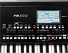 A close-up view of a black Korg PA300 professional arranger keyboard, showing the control panel and screen. Náhľad obrázku produktu
