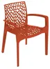 Poltrona Gruvyer in polipropilene – Arancio – Grand Soleil Anteprima dell’immagine prodotto 1