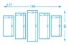 Leinwandbilder Abstrakt blau Diamanten SET 100x60 cm 5 Produktbild-Vorschau 3