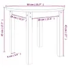 vidaXL Table basse Ø 55x45 cm pin massif Voir les images du produit 8