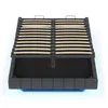A top-down view of an open bed frame with a slatted base and storage compartment. Náhľad obrázku produktu