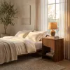SensaHome Japandi Nachttisch – Mit Schublade und offener Produktbild-Vorschau 2