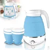 Faltbarer Silikon Wasserkessel, Camping Teekessel mit 2 Produktbild-Vorschau 1