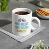 Man erlebt mich selten radlos Kaffeebecher mit Mountainbike Produktbild-Vorschau 8