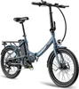 A studio shot of a blue electric bicycle against a white background. Náhľad obrázku produktu