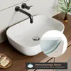 HOROW 46x33 cm Oval Aufsatzwaschbecken Keramik Waschale Produktbild-Vorschau 3