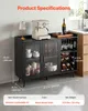 Armoire à vin VEVOR avec supports à verres, buffet-vitrine Voir les images du produit 2