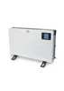 A white electric heater with a digital display and black legs, shown on a white background. Anteprima dell’immagine prodotto