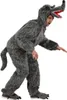 Herren Kostüm Grauer Wolf Overall Märchen Fasching Karneval Produktbild-Vorschau