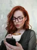 VeyRey Brýle blokující modré světlo hranaté Evelin hnědá Náhled obrázku produktu 4