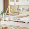 MERAX Etagenbett 90x200/140x200cm mit Rausfallschutz und Produktbild-Vorschau 10