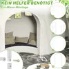 UISEBRT Weiß Rosenbogen aus Metall stabil Gartenbogen Produktbild-Vorschau 5