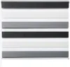 WOLTU Doppelrollo Weiss+Grau+Anthrazit : 80x220cm Größe: Produktbild-Vorschau 2