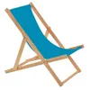 Set di 2 sedie a sdraio pieghevoli in legno color turchese Anteprima dell’immagine prodotto 2