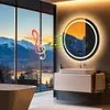 LED koupelnové zrcadlo Vrygle 80×80 cm s Bluetooth Náhled obrázku produktu 2