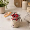 Sklenené poháre na konzervovanie Relaxdays, sada 6 ks, 500 Náhľad obrázku produktu 2
