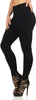 Damen Sport Fitness Leggings Slim; Schwarz lang 3XL Produktbild-Vorschau 8