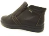 A single brown leather boot with a zipper closure is shown against a white background. Anteprima dell’immagine prodotto