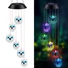 Solar-Windspiel, Eulenform, LED-Solar-Windspiel-Lampe, Produktbild-Vorschau 1