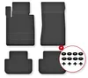 Gummi-Fußmatten für Mercedes G W461 1978-2008 – 4-tlg, Produktbild-Vorschau 1