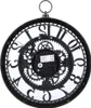 Industrielle Wanduhr 26,5 cm mit schwarzen Zahnrädern Produktbild-Vorschau 5