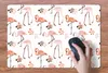 MuchoWow® Schreibtischunterlage Muster - Flamingo - Blumen Produktbild-Vorschau 4