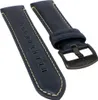 s.Oliver SO-3181-LC Ersatzband | Uhrenarmband Leder blau Produktbild-Vorschau 1
