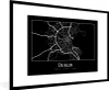 MuchoWow® Gerahmtes Poster Stadtplan - Dublin - Karte 90x60 Produktbild-Vorschau 1