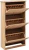 vidaXL Scarpiera 55 x 20 x 104 cm in noce massiccio Anteprima dell’immagine prodotto 1
