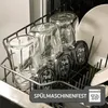 Jars and lids are placed in a dishwasher rack. Produktbild-Vorschau
