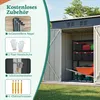 Geräteschuppen Gerätehaus Metall Gartenhaus Lagerschuppen Produktbild-Vorschau 3