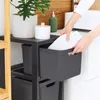 Tower mit Rollen 3 x 16 l JIVE, Farbe:Holzkohle schwarz Produktbild-Vorschau 2