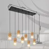 Hängeleuchte, 8-Flammig, Holz braun, schwarz, L 98 cm Produktbild-Vorschau 10