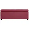 vidaXL Banc avec compartiment de rangement 116 cm vin rouge Voir les images du produit 2