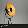BRILONER Lampadaire retro design trépied noir or Voir les images du produit 3