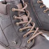 Close-up view of a brown leather boot. Produktbild-Vorschau
