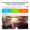 A marketing image displaying GPU specifications and performance metrics, with a blurred background of a car race. Náhled obrázku produktu