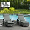 Outsunny, set van 2 ligbedkussens, dikke kussens (8 cm) Productafbeelding-voorbeeld 2
