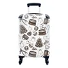 MuchoWow® Koffer Handgepäck Trolley Rollkoffer Kleine Produktbild-Vorschau 1