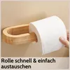Bamboo Toiletrolhalter | Holz Toilettenpapierhalter | Produktbild-Vorschau 3