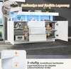 STILVORA Sideboard Hochglanz-Buffetschrank,Kaffeebar mit Produktbild-Vorschau 5