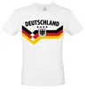 Deutschland T Shirt mit Schriftzug Fan Shirt Fußball EM WM Produktbild-Vorschau 1