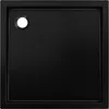 Mexen Flow+ Quadrat-Duschwanne 80 x 80 cm, schwarz matt - Produktbild-Vorschau 5