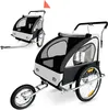 SAMAX Príves na bicykel 2v1 Jogger - v bielej/čiernej farbe Náhľad obrázku produktu 1