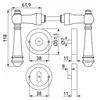 1153/2333 Hermat Türdrücker-Rosettengarnitur SmartClip Produktbild-Vorschau 2