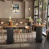 Tribesigns Okrúhly barový stôl, výška 100 cm, drevený Náhľad obrázku produktu 3