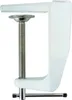 A close-up studio shot of a white C-clamp. Produktbild-Vorschau