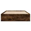 Bettgestell Räuchereiche 135x190 cm Holzwerkstoff Produktbild-Vorschau 5
