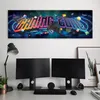 Leinwandbild Gaming-Zone-Schriftzug 90x30 Feeby Bunt bild Produktbild-Vorschau 2