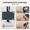 CASARIA® Lettino Prendisole con Tettuccio 210x60 Carico Max Anteprima dell’immagine prodotto 6